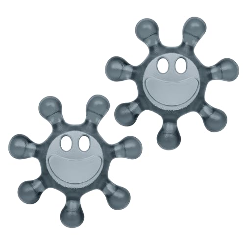 Koziol SUNNY Flaschenöffner 2er-Set | für Verschlüsse aus Kunststoff | Drehverschlussöffner | bruchfester Kunststoff, spülmaschinengeeignet | ideal für Kinder & Senioren (transparent grey)