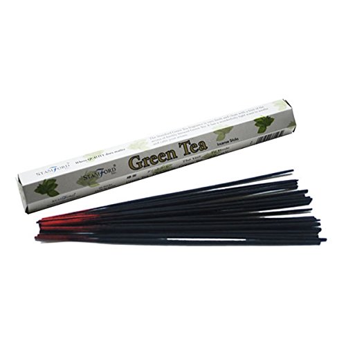 Giftbrit(Pack Of 6 X 20 Sticks) Stamford Green Tea Flavour Incense Sticks|Natural Compound Aromatic Fragrance|Ideal For Meditation, Spiritual Healing, Prayers, Positivity, Aromatherapy Gift Set #TOP7