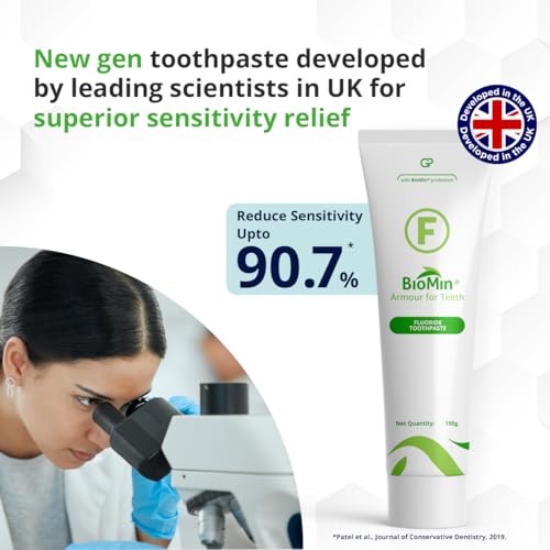 Image of Biomin F Sensitivity Toothpaste 100g | Clinically Proven Long-Lasting Relief from Tooth Sensitivity | Enamel Repair with Bioactive Technology | Internationally Recommended