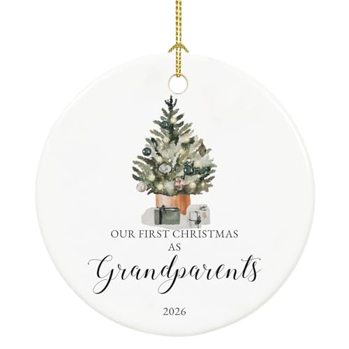 Our First Christmas as Grandparents Ornament 2026,First Time Grandparent Gifts for New Grandparents,...