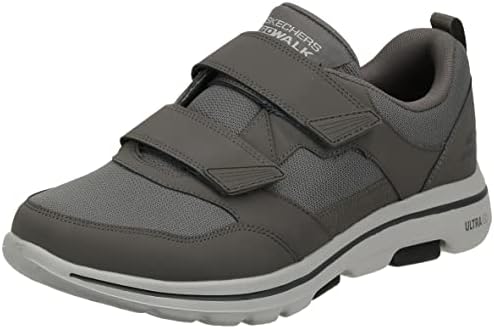 Skechers Men's Gowalk-Athletic Hook and Loop Walking Shoes | Two Strap Sneakers | Air-Cooled Foam, Khaki, 10 X-Wide
