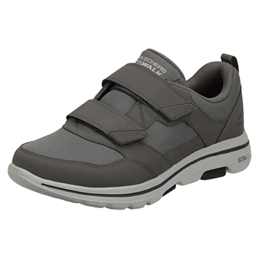 Skechers Men's Gowalk-Athletic Hook and Loop Walking Shoes | Two Strap Sneakers | Air-Cooled Foam, Khaki, 10 X-Wide