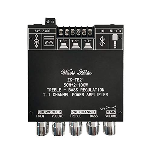 RUIZHI 2 X 50W 100W 2.1 Channel Subwoofer Amplifier with Bluetooth