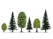 Produktbild NOCH® Mischwald, mit Modellbau Bäumen, 10 Stück 5-14 cm für die Spurweiten H0, TT perfekt auch zum Basteln, DIY und Krippen