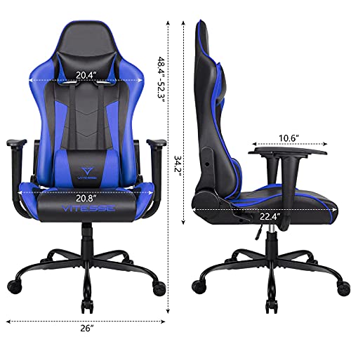 PUKAMI-Gaming-Chair-High-Back-Gaming-Chair-for-Teens-Ergonomic-Racing-Chair-Computer-Desk-Chair-with-Massage-Lumbar-Support-and-Headrest-Girl-Gamer-Chair-with-Height-Adjustable-Blue PUKAMI Gaming Chair High Back Gaming Chair for Teens Ergonomic Racing Chair Computer Desk Chair with Massage Lumbar Support and Headrest Girl Gamer Chair with Height Adjustable Blue