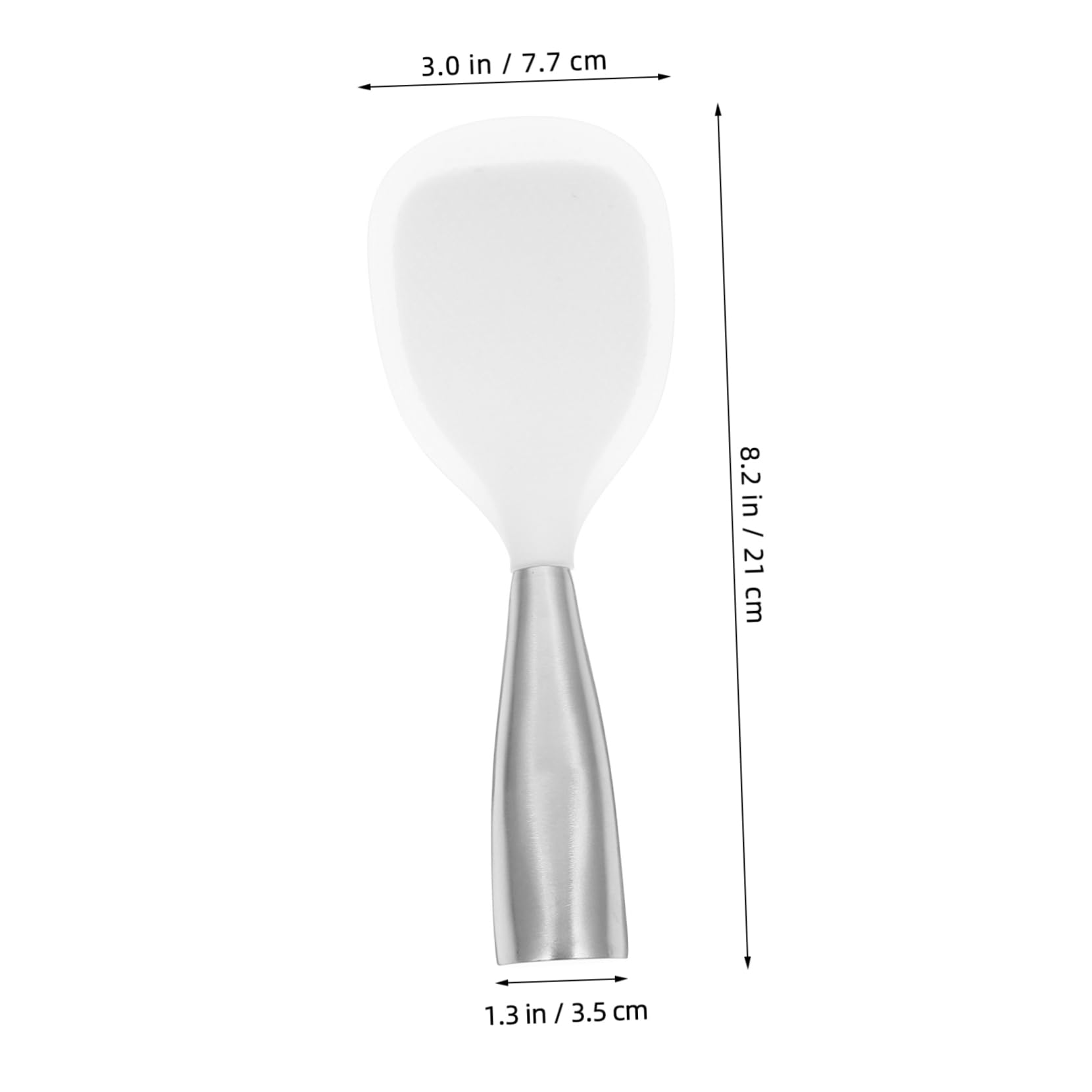 Cabilock Standing Rice Spoon with Ergonomic Handle Nonstick Rice Paddle for Easy Serving and Storage for Sushi and Sticky