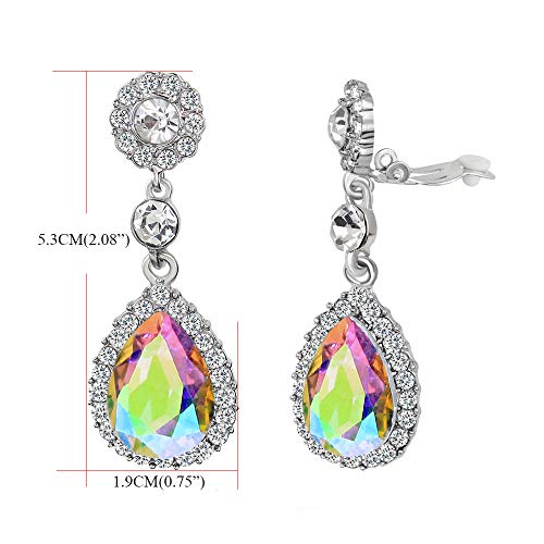 Gorgeous Austrian Crystal Rhinestone Wedding Bridal Teardrop Drop Dangle Earrings3