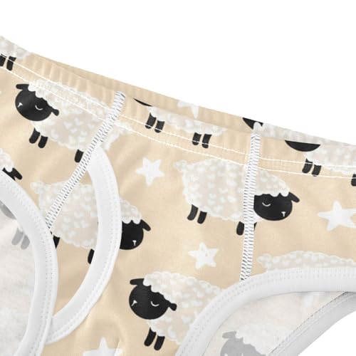 Cute Sheep Star Yellow Toddler Boy's Underwear 2T 23018854