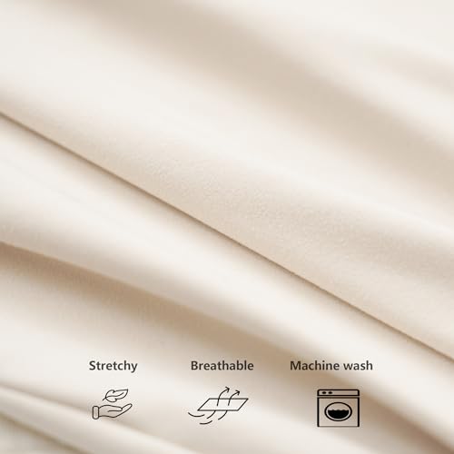 Image of Konssy 2 Pack Nursing Pillow Covers, Stretchy and Soft Nursing Cover for Breastfeeding Pillows, Pillow Slipcover for Baby Girls Boys Newborn (Beige,Pink), Standard