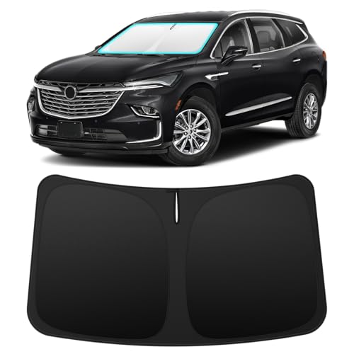 Image of INSAUTO Custom Fit Windshield Sun Shade for Buick Enclave 2018-2024 | Foldable Front Window Sunshade Car Accessories, UV & Heat Reflector, Keeps Interior Cool, Includes Storage Bag