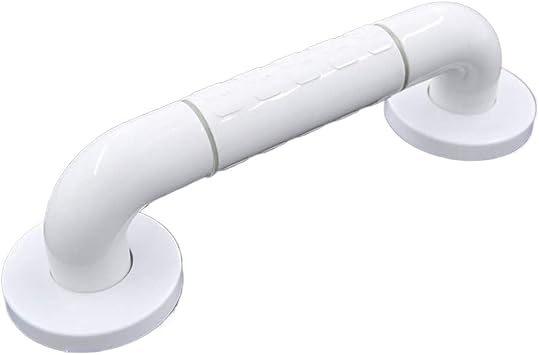 Shower Handle,Grab Bars, Handicap Grab Bars, Grab Bars for Bathtubs and Showers, Wall Mounted Assist Rail Deluxe Bathtub Support Bar Anti Slip Shower Grab Bar, Bath Aides for Elderl Color White,
