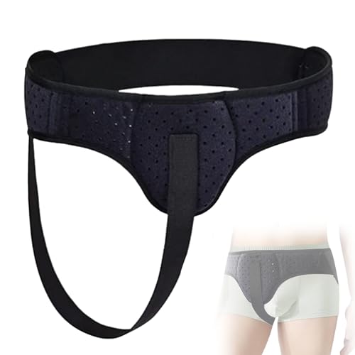 Faja para Hernia Inguinal Hombre Soporte Ajustable L Negra miniatura 1