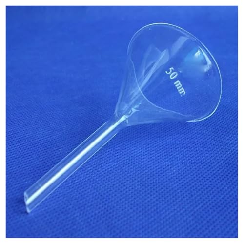 Entonnoirs laboratoire en verre 50 mm fournitures chimie filtration