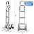 Smarketbuy Aluminum Stair Climber Hand Truck 18 x 7.5 Inch Nose Plate Stair Climbing Hand Truck 6 Wheels Hand Truck Dolly (Stair Climber Hand Truck)