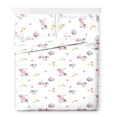Image of Disney Princess Queen Comforter Set 7 Piece Bedding for Girls, Pink