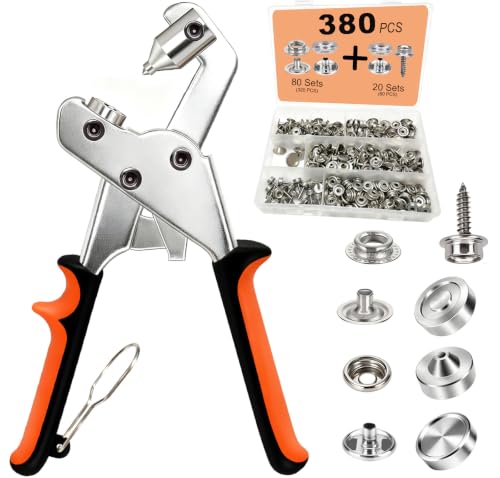 Snap Fastener Tool Kit with Stainless Snaps