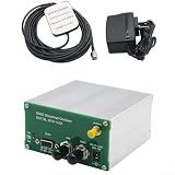 GPS Receiver GPSDO 10 MHz 1 PPS Disciplined Oscillator Clock with Sine Wave and Square Wave Outputs, RS232 NMEA Signal Interface, Includes GPS Antenna and AC DC Power Adapter(Square wave)