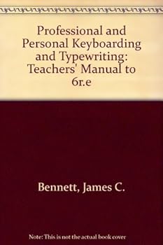 Paperback Professional and Personal Keyboarding and Typewriting: Teachers' Manual to 6r.e Book