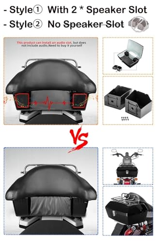 Top case moto 48L avec coussin dossier pour résoudre le manque de place - 5