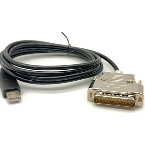 GXMRHWY USB to DB25 Parallel Printer Cable Adapter Male to Male Connector 1.8Meter Cover