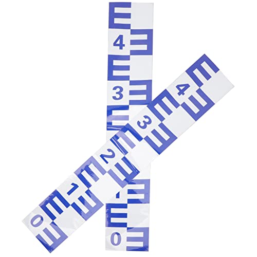 HOMOCONO Pool Water Measurement Tool Metal Water Level Scales Self-Adhesive Stickers