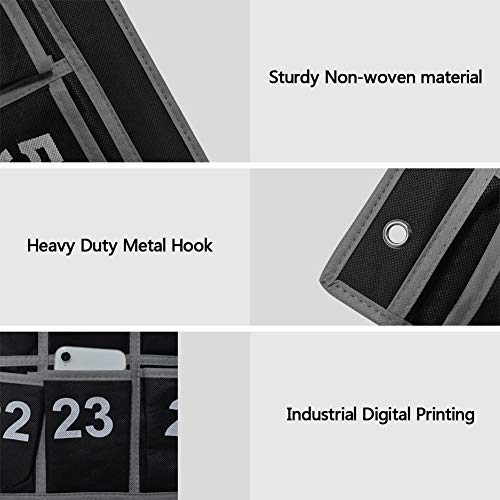 Eamay 30 Numbered Classroom Pocket Charts For Cell Phones And Calculators Holder Wall Door Mount Hanging Organizer #TOP4