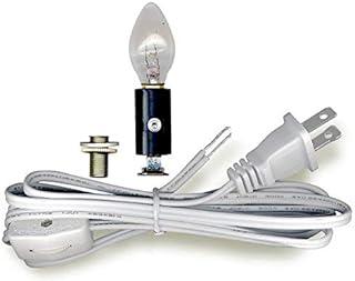National Artcraft Lamp Cord Set with Quick-Connect Socket, Switch and Bulb is Easy to Use