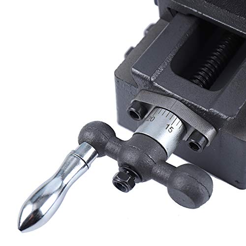 KATSU Morsa a Croce per Trapano a Colonna 100mm, Industriale Heavy Duty Morsetto a Morsa a Croce Meccanica a 2 Assi per Manutenzione di Macchine per Fresatrici da Officina