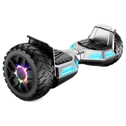 8.5 Pouces All Terrain Off Road Hoverboard with Bluetooth Speakers and LED Lights, UL2272 Certified Self Balancing Scooter