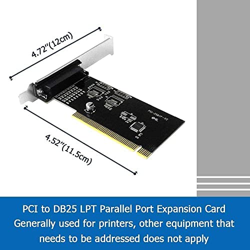 Image of BigPlayer PCI Parallel Port Card for Printer - Internal LPT Port Expansion Card for Desktop PC - IEEE 1284 Interface Compatible with Windows