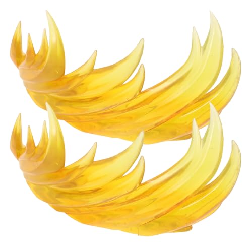 FUNNETOYU 火?特效 模型用プラスチック製エフェクトパーツ 耐久性とリアルな炎表現 フィギュア展示向け アクションフィギュア飾り付け用ハ