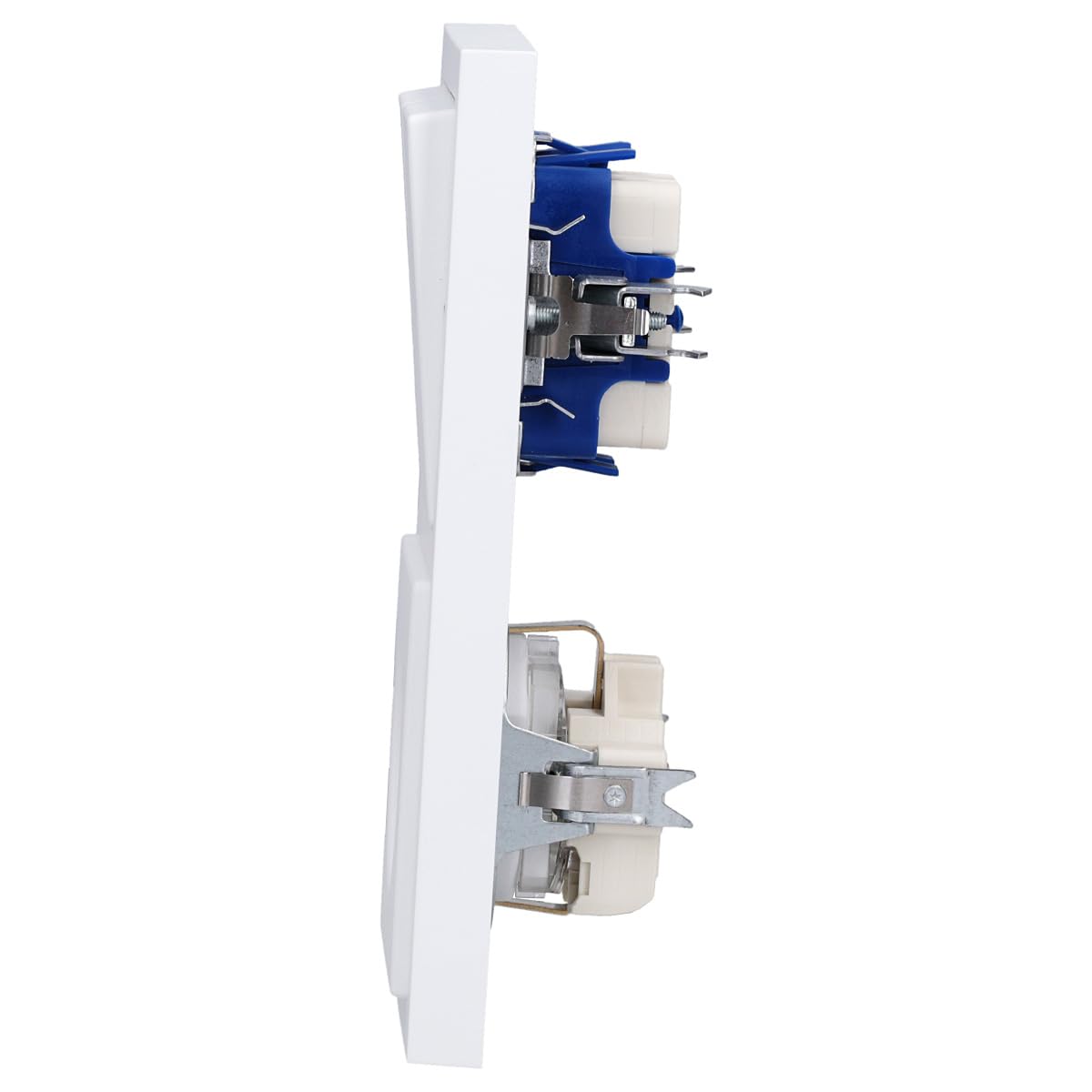 Busch-Jaeger future linear Steckdosen- & Serienschalter-Set 2-fach | 1× 20 EUCKS-884 SCHUKO Steckdose + 1× 2000/5 US Serienschalter + 1785-884 Wippe + 1722-884K Rahmen
