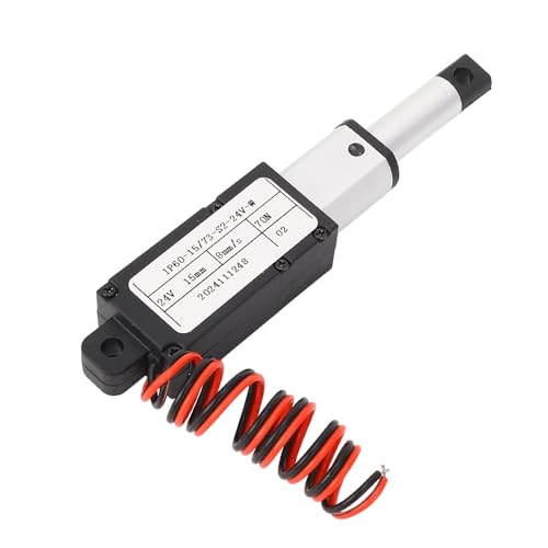 YWBL-WH Actionneur Linéaire 24 V CC, avec Interrupteur de Fin de Course et Protection contre les Surcharges pour Robot Ouvre-fenêtre Inclinable, Course de 15 Mm, Poussée 70 N