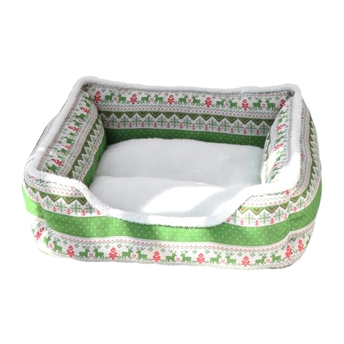 Caseta para perros de Navidad suave que soluciona el frío interior 2