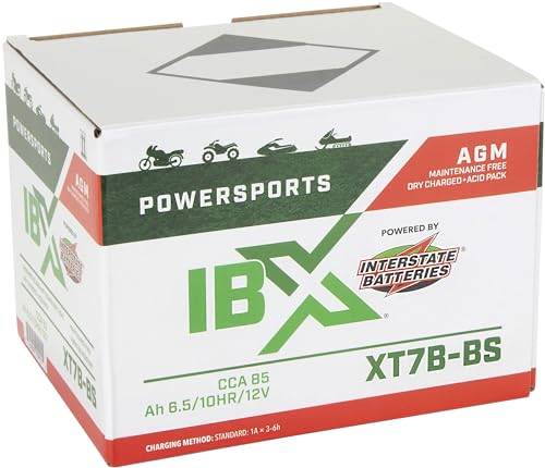 Image of Interstate Batteries IBX YT7B-BS Powersports Battery 12V 6.5Ah 85CCA AGM
