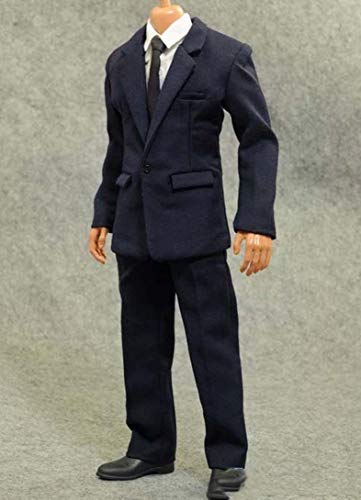 Amazon.co.jp: Studio one 1/6スケール 洋服 メンズ ブルー スーツ