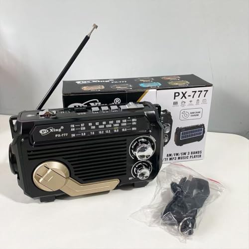 Radio multibande Bluetooth à haut volume avec panneau et lampe de poche pour salon - 3