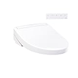 WASHLET S5 Electronic Bidet Toilet Seat with Instantaneous Water Heating, PREMIST and EWATER+ Wand Cleaning, Elongated, Cotton White - SW3446#01