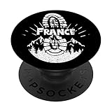 Senderismo En Francia Excursionista Vacacional PopSockets PopGrip Intercambiable