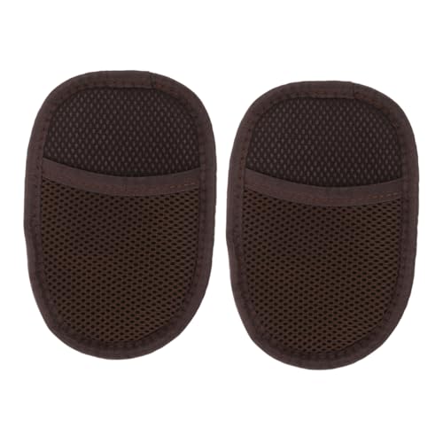 Healeved 2 Piezas Guantes para lustrar Zapatos Cepillo de Zapatos repaso de Zapatos Cepillo para pulir Zapatos Kit de Limpieza de Zapatos de Gamuza Peluche imitación Cordero Black