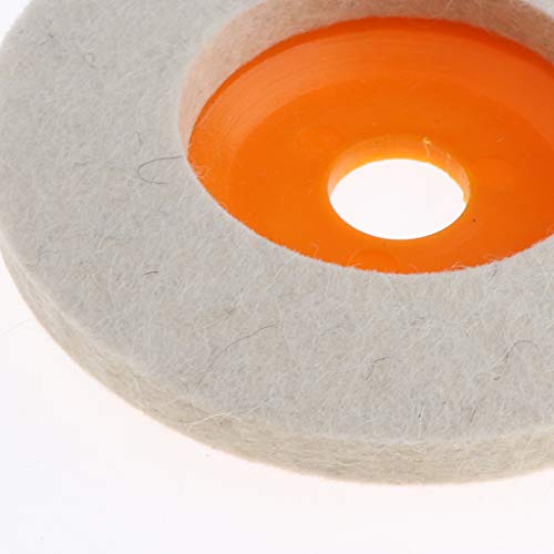 Tapete para polimento de vidro metálico de 100 mm para polimento de polimento de lã de feltro - Amar
