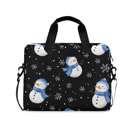 Funda Maletín para Portátil Snowman Snowflake 13 a 15.6 pulg