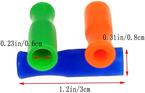 100 pcs Tapas Reutilizables de Silicona para Pitillos miniatura 2