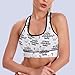 Women Girls Yoga Vest Racerback Comfort Fit Tops with Bralette Pads Removable Outfit for Gym Exercise, Crazy Chicken Lady