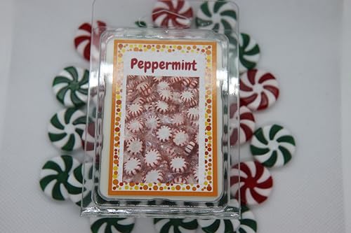 Peppermint- 100% Soy Wax/Cubes - Hand Poured in the USA Fragrance Notes: a Refreshing Peppermint Scent. 1 Pack/ 6 Cubes per Pack