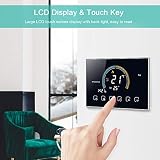 Decdeal Termostat WiFi do kotła gazowego – sterowanie głosowe, wyświetlacz LCD z podświetleniem, programowalny termostat, kompatybilny z Alexa Google Home