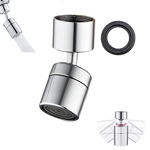 Aireador De Grifo, Grifo De Doble Función, Cabezal Giratorio De 360 ​​Grados, Extensión Universal a Prueba De Salpicaduras, Enjuague Bucal, Burbujeador, Rosca Interna De 24 Mm Cover