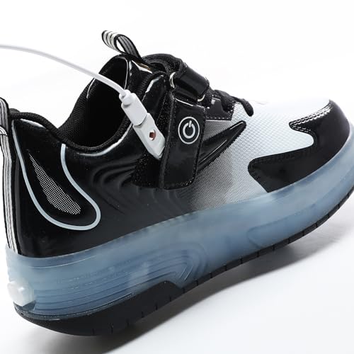 Image of Spider Roller Skates Light up Shoes with USB Chargable Led Sport Sneaker for Boys Girls Kids Birthday Thanksgiving Christmas Day Best Gift