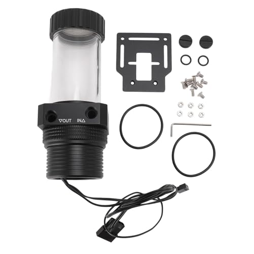 Pompe de refroidissement à l'eau PC 1100L/H G1/4 avec réservoir intégré et filtre noir