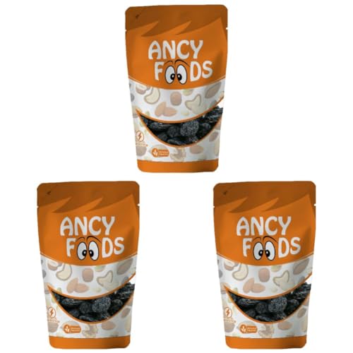 Image of Ancy Nuts and Seeds (Black Raisins /Kali Darakh 1kg) (Pack of 3)